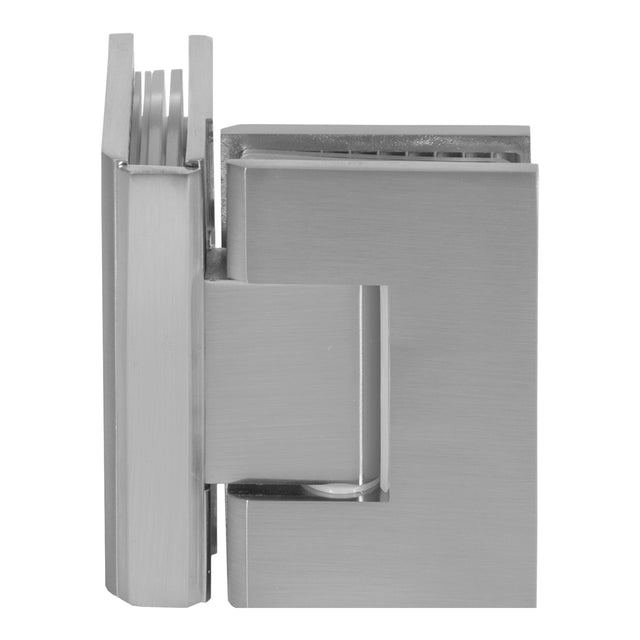 BRAUER Glasscharnier 90 graden 2 stuks PVD RVS-kleurig geborsteld GB-GS1NG