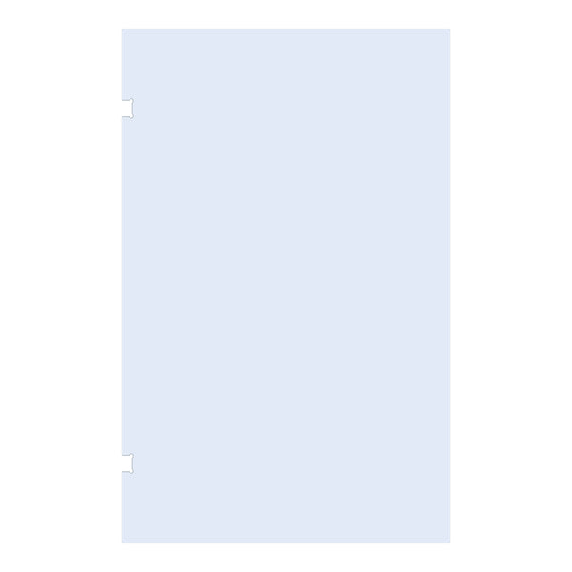BRAUER Wand 140 helder glas enkelzijdige uitsparingen GL-W1H140
