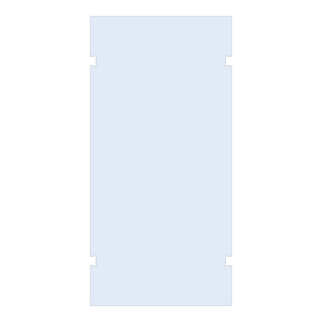 BRAUER Wand 110 helder glas tweezijdige uitsparingen GL-W2H110