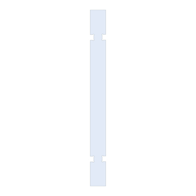 BRAUER Wand 30 helder glas tweezijdige uitsparingen GL-W2H30