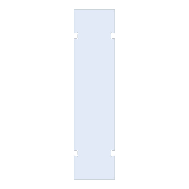 BRAUER Wand 60 helder glas tweezijdige uitsparingen GL-W2H60
