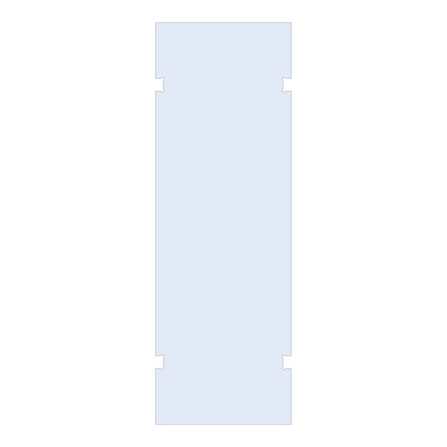 BRAUER Wand 80 helder glas tweezijdige uitsparingen GL-W2H80
