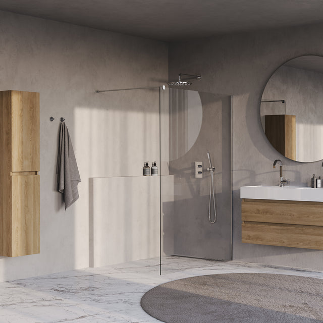 BRAUER Oblivion inloopdouche helder glas 130x200 incl. glascoating chroom GS-OBI1H130200CE