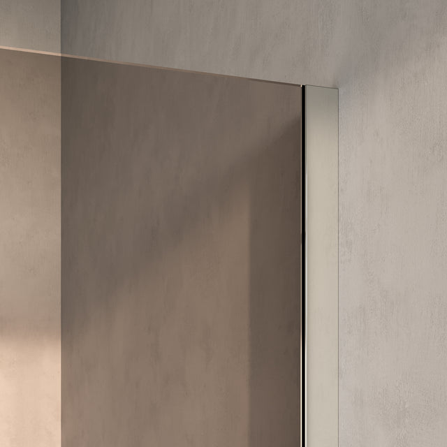 BRAUER Oblivion inloopdouche brons glas 90x200 met zijwand 30 incl. glascoating chroom GS-OBI2B9030200CE