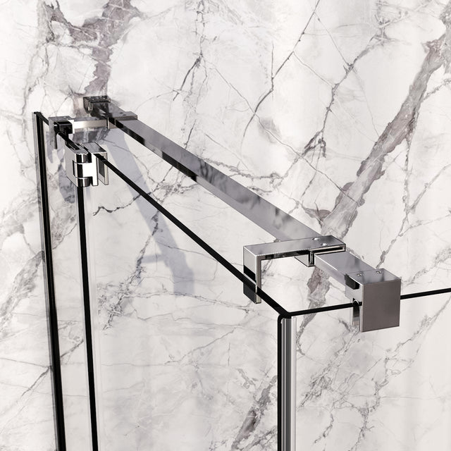 BRAUER Stellar douchecabine met draaideur helder glas 100x80x200 omkeerbaar incl. glascoating chroom GS-SRC1H10080200CE