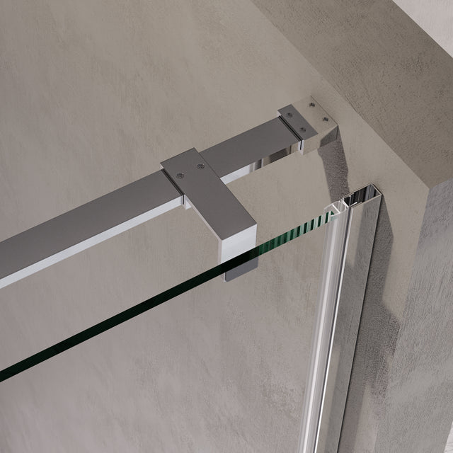 BRAUER Stellar nisdeur 2-delig draaiend helder glas 120x200 omkeerbaar incl. glascoating chroom GS-SRN1H120200CE