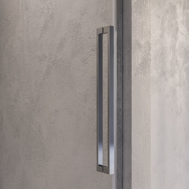 BRAUER Stellar nisdeur 2-delig draaiend helder glas 120x200 omkeerbaar incl. glascoating chroom GS-SRN1H120200CE