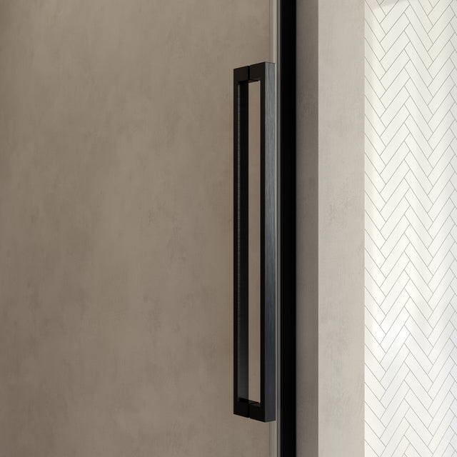 BRAUER Stellar nisdeur 2-delig draaiend helder glas 120x200 omkeerbaar incl. glascoating PVD gunmetal geborsteld GS-SRN1H120200GM