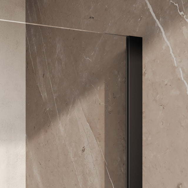 BRAUER Stellar nisdeur 2-delig draaiend helder glas 140x200 omkeerbaar incl. glascoating mat zwart GS-SRN1H140200MZ