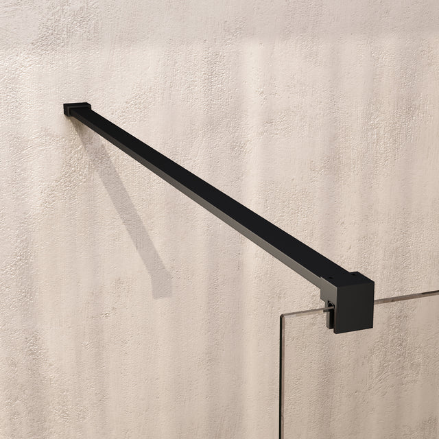 BRAUER Void douchecabine met draaideur helder glas 100x120x200 incl. glascoating mat zwart GS-VOC1H100120200MZ