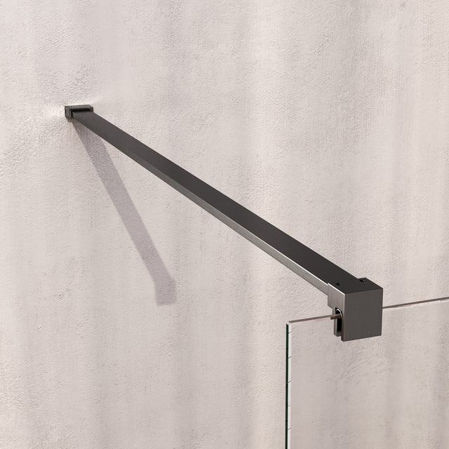 BRAUER Void douchecabine met draaideur helder glas 80x120x200 incl. glascoating PVD gunmetal geborsteld GS-VOC1H80120200GM