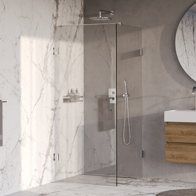 BRAUER Void douchecabine met draaideur helder glas 80x80x200 incl. glascoating chroom GS-VOC1H8080200CE