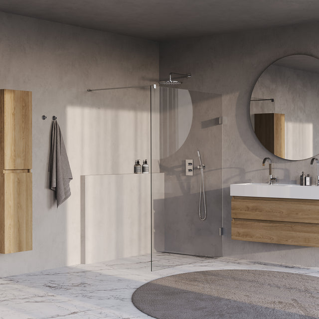 BRAUER Void inloopdouche helder glas 130x200 incl. glascoating chroom GS-VOI1H130200CE