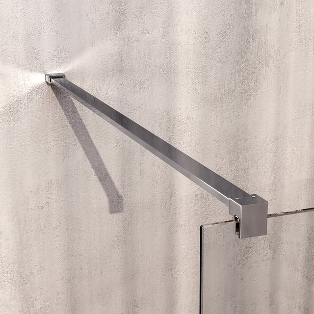 BRAUER Void inloopdouche helder glas 130x200 incl. glascoating chroom GS-VOI1H130200CE