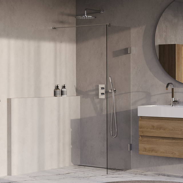 BRAUER Void inloopdouche helder glas 50x200 incl. glascoating chroom GS-VOI1H50200CE