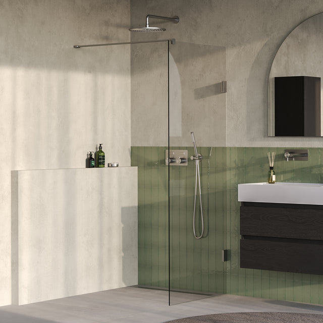 BRAUER Void inloopdouche helder glas 70x200 incl. glascoating PVD RVS-kleurig geborsteld GS-VOI1H70200NG