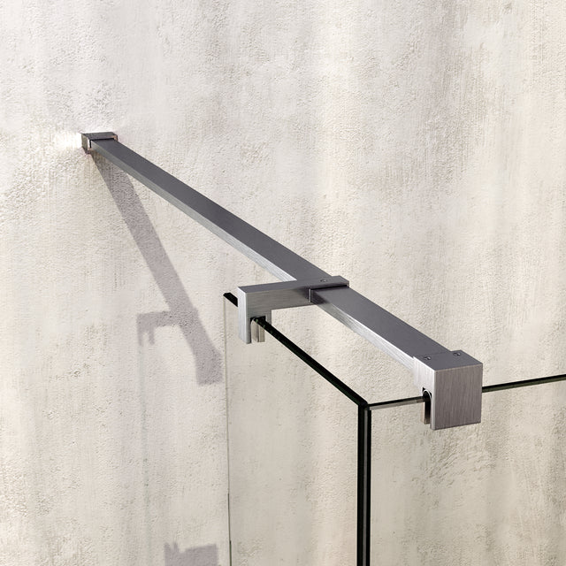 BRAUER Void inloopdouche helder glas 90x200 met 40 zijwand incl. glascoating PVD RVS-kleurig geborsteld GS-VOI2H9040200NG