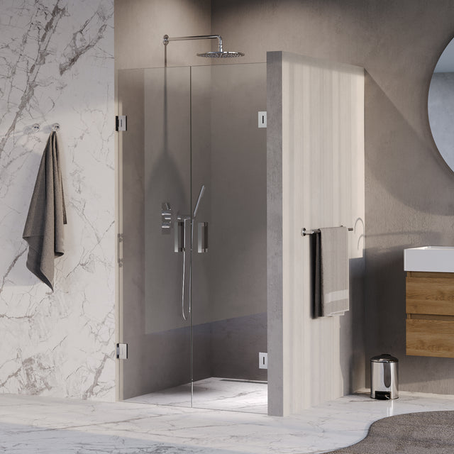 BRAUER Void pendeldeuren helder glas 90x200 incl. glascoating chroom GS-VON4H90200CE