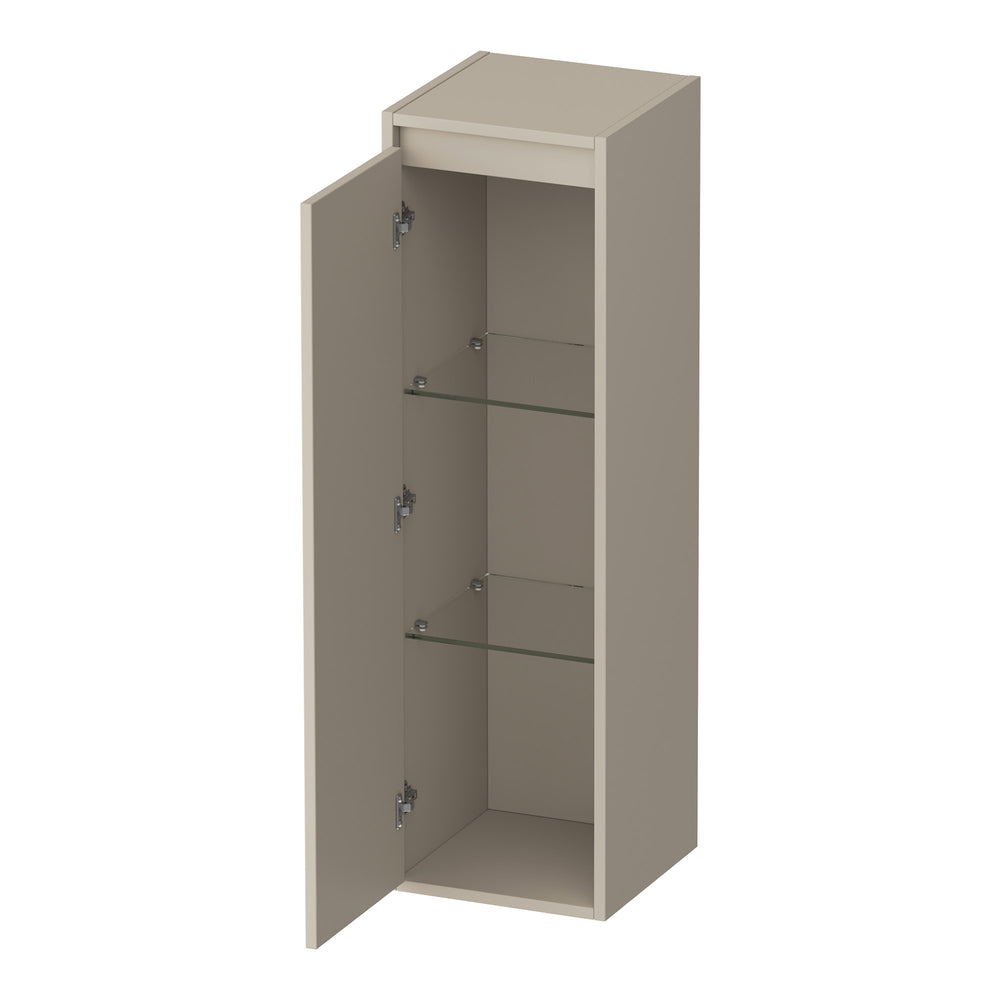 BRAUER Adore hoge kast 120 met 1 deur greeploos linksdraaiend mat beige HK-AD120LMB