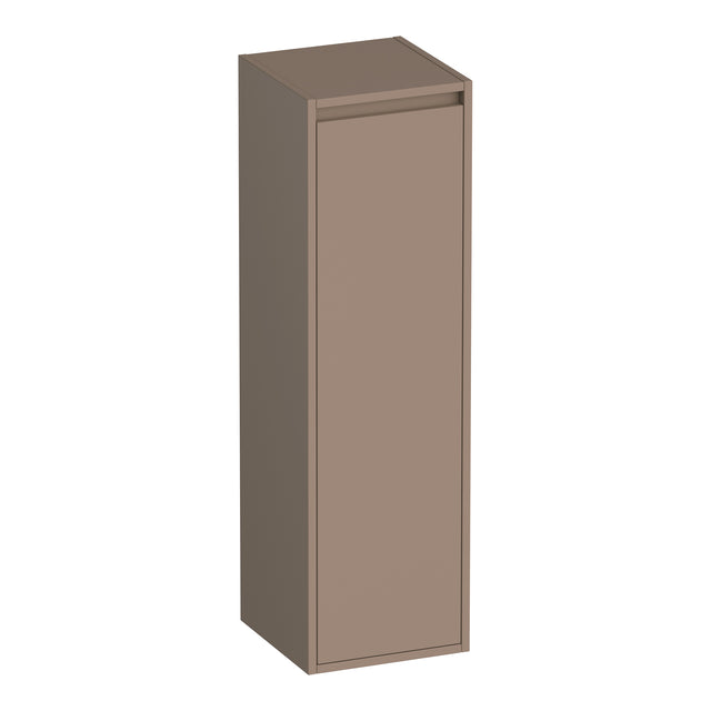 BRAUER Adore hoge kast 120 met 1 deur greeploos linksdraaiend mat mokka HK-AD120LMM