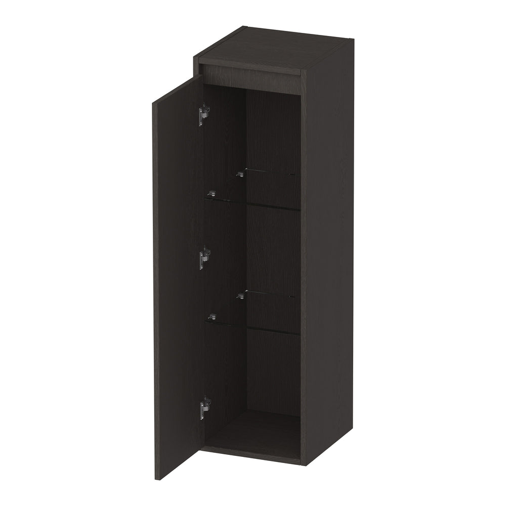 BRAUER Adore hoge kast 120 met 1 deur greeploos linksdraaiend Timber Anthracite HK-AD120LTA