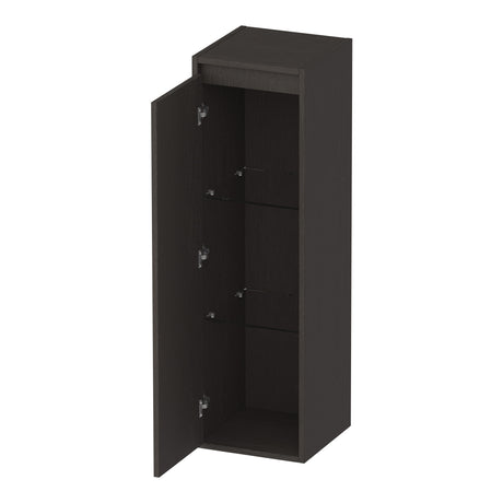 BRAUER Adore hoge kast 120 met 1 deur greeploos linksdraaiend Timber Anthracite HK-AD120LTA