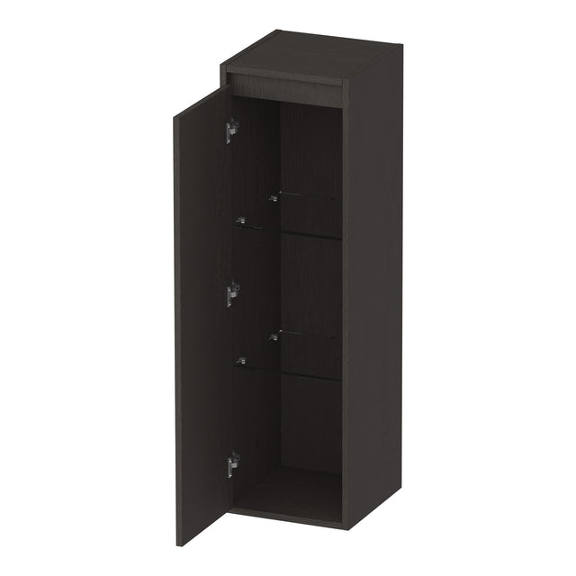 BRAUER Adore hoge kast 120 met 1 deur greeploos linksdraaiend Timber Anthracite HK-AD120LTA