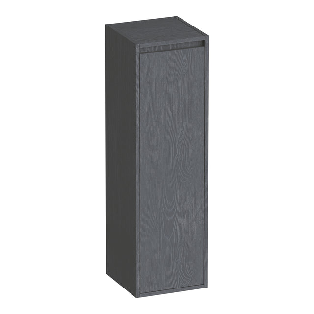 BRAUER Adore hoge kast 120 met 1 deur greeploos linksdraaiend Timber Grey HK-AD120LTG