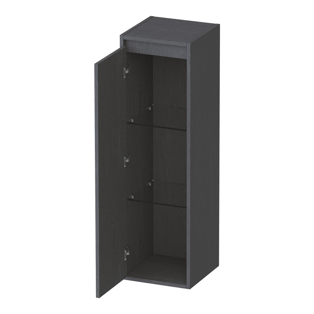 BRAUER Adore hoge kast 120 met 1 deur greeploos linksdraaiend Timber Grey HK-AD120LTG