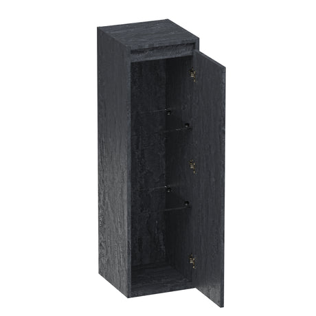 BRAUER Adore hoge kast 120 met 1 deur greeploos rechtsdraaiend Damascus HK-AD120RDA