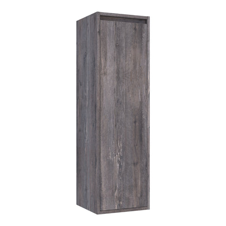 BRAUER Adore hoge kast 120 met 1 deur greeploos rechtsdraaiend Driftwood HK-AD120RDR