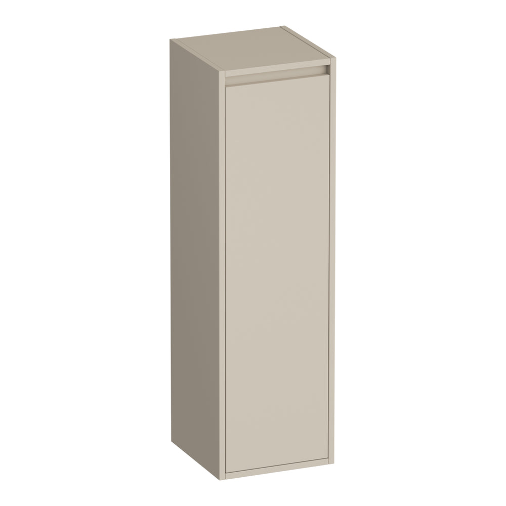BRAUER Adore hoge kast 120 met 1 deur greeploos rechtsdraaiend mat beige HK-AD120RMB