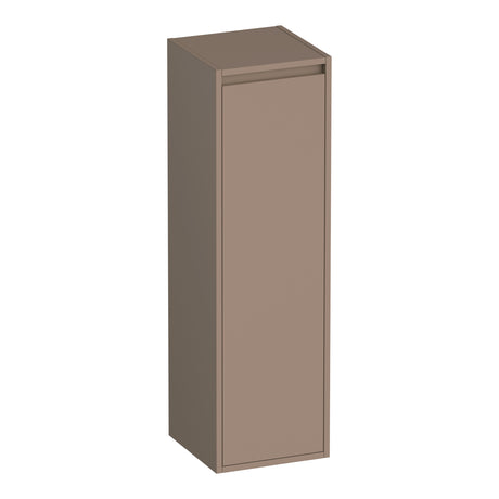 BRAUER Adore hoge kast 120 met 1 deur greeploos rechtsdraaiend mat mokka HK-AD120RMM