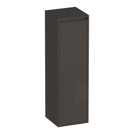 BRAUER Adore hoge kast 120 met 1 deur greeploos rechtsdraaiend Timber Anthracite HK-AD120RTA
