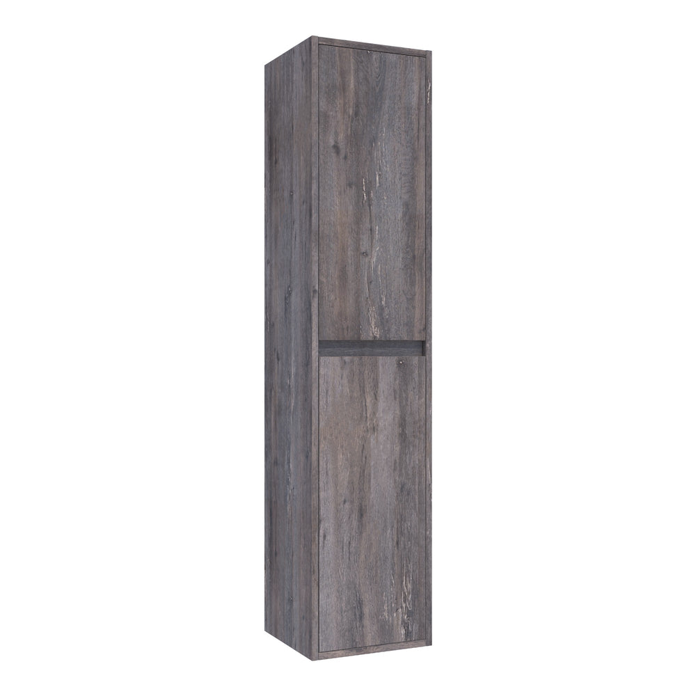 BRAUER Adore hoge kast 160 met 2 deuren greeploos links- of rechtsdraaiend Driftwood HK-AD160DR