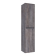 BRAUER Adore hoge kast 160 met 2 deuren greeploos links- of rechtsdraaiend Driftwood HK-AD160DR