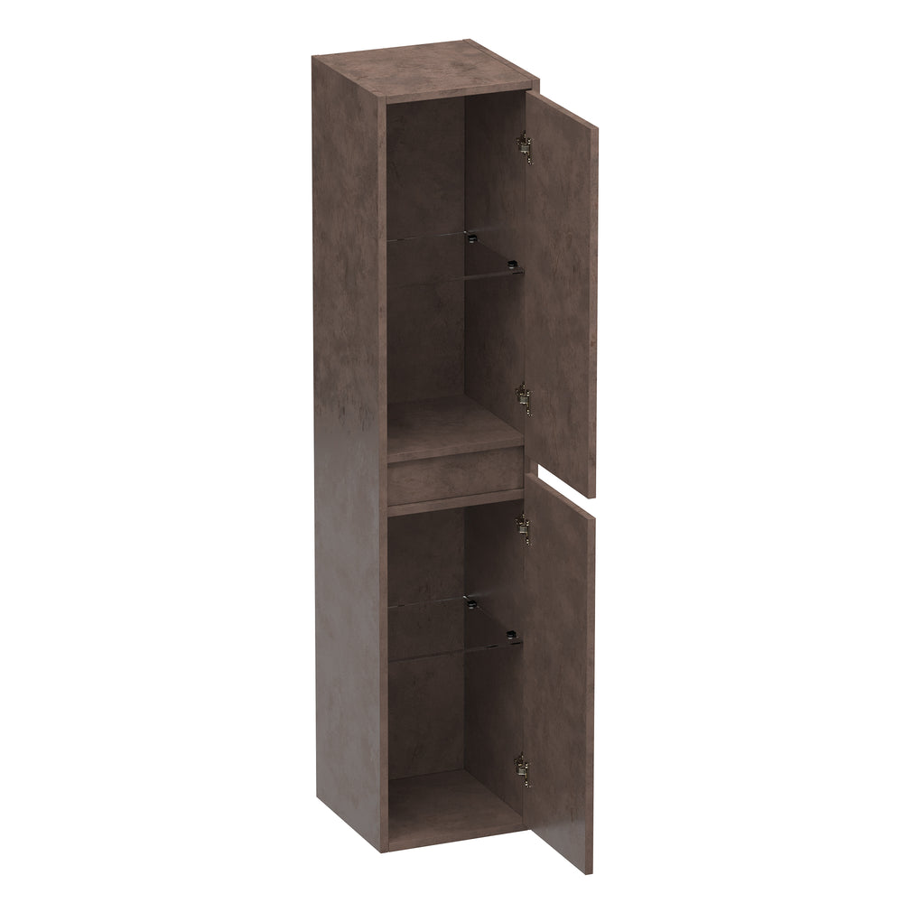 BRAUER Adore hoge kast 160 met 2 deuren greeploos links- of rechtsdraaiend Erosion HK-AD160ER