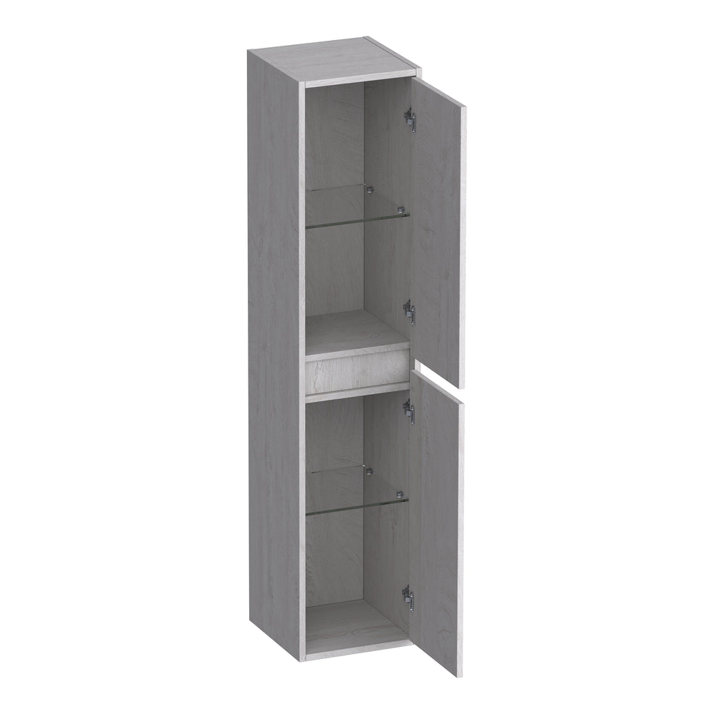 BRAUER Adore hoge kast 160 met 2 deuren greeploos links- of rechtsdraaiend Forest Seashell HK-AD160FS