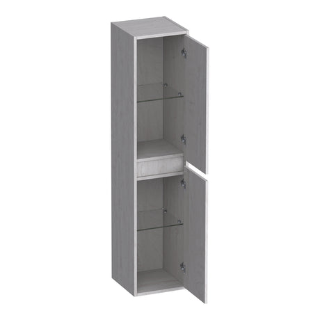 BRAUER Adore hoge kast 160 met 2 deuren greeploos links- of rechtsdraaiend Forest Seashell HK-AD160FS