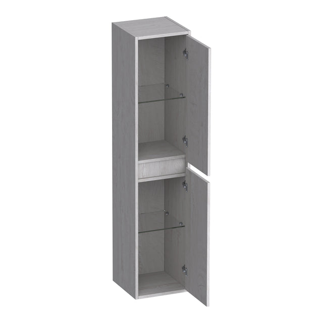 BRAUER Adore hoge kast 160 met 2 deuren greeploos links- of rechtsdraaiend Forest Seashell HK-AD160FS