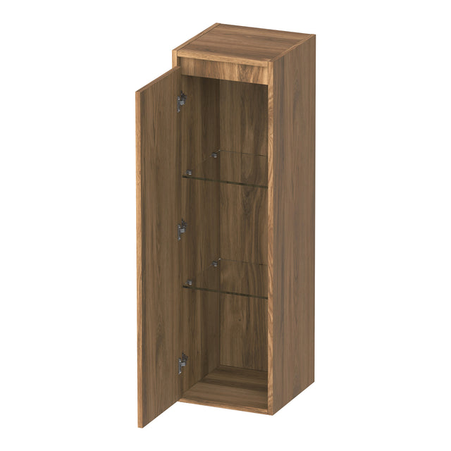 BRAUER Adore Wavy hoge kast 120 met 1 deur greeploos linksdraaiend Honey HK-ADW120LHO