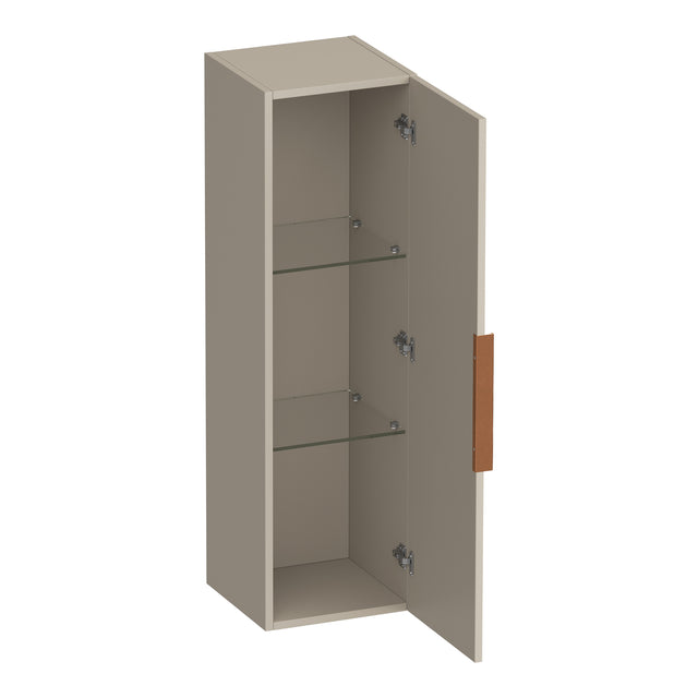 BRAUER Elevate hoge kast 120 excl. opleggreep met 1 deur links- of rechtsdraaiend mat beige HK-EL120MB