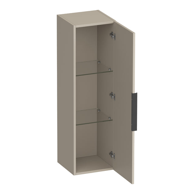BRAUER Elevate hoge kast 120 excl. opleggreep met 1 deur links- of rechtsdraaiend mat beige HK-EL120MB