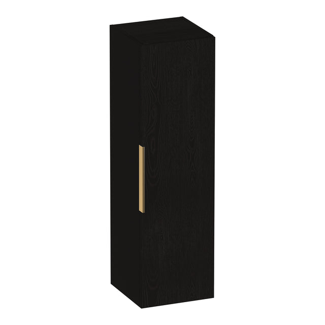 BRAUER Elevate hoge kast 120 excl. opleggreep met 1 deur links- of rechtsdraaiend Timber Black HK-EL120TB