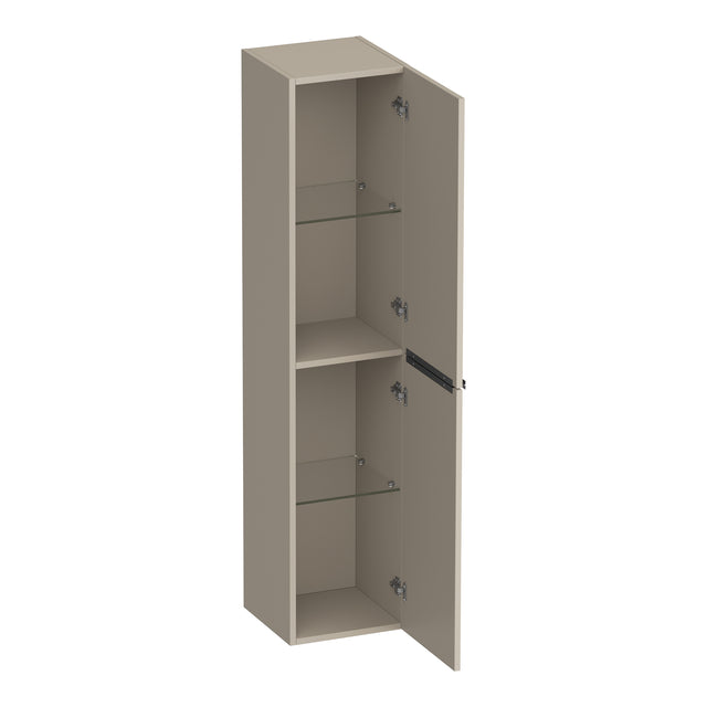 BRAUER Elevate hoge kast 160 excl. opleggrepen met 2 deuren links- of rechtsdraaiend mat beige HK-EL160MB