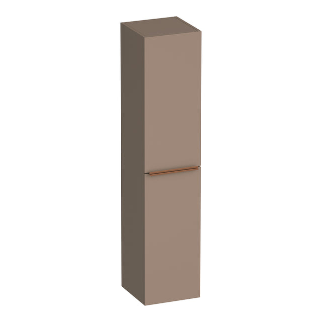 BRAUER Elevate hoge kast 160 excl. opleggrepen met 2 deuren links- of rechtsdraaiend mat mokka HK-EL160MM