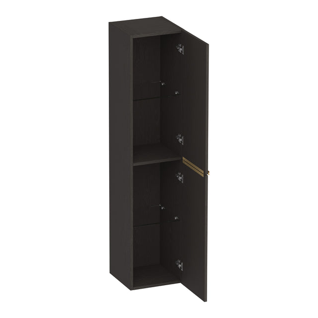 BRAUER Elevate hoge kast 160 excl. opleggrepen met 2 deuren links- of rechtsdraaiend Timber Anthracite HK-EL160TA