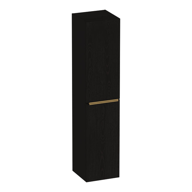 BRAUER Elevate hoge kast 160 excl. opleggrepen met 2 deuren links- of rechtsdraaiend Timber Black HK-EL160TB