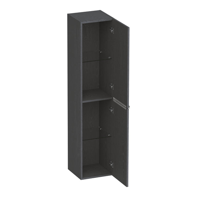 BRAUER Elevate hoge kast 160 excl. opleggrepen met 2 deuren links- of rechtsdraaiend Timber Grey HK-EL160TG