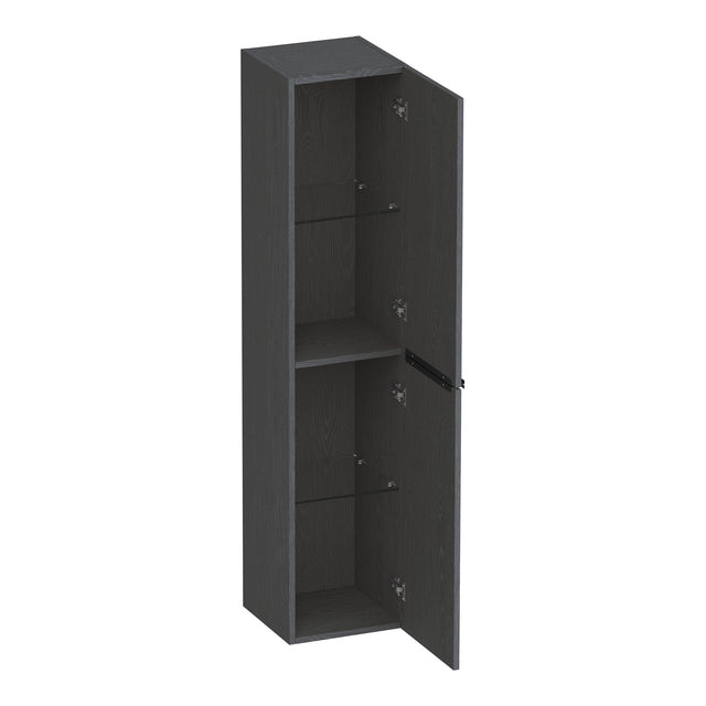 BRAUER Elevate hoge kast 160 excl. opleggrepen met 2 deuren links- of rechtsdraaiend Timber Grey HK-EL160TG
